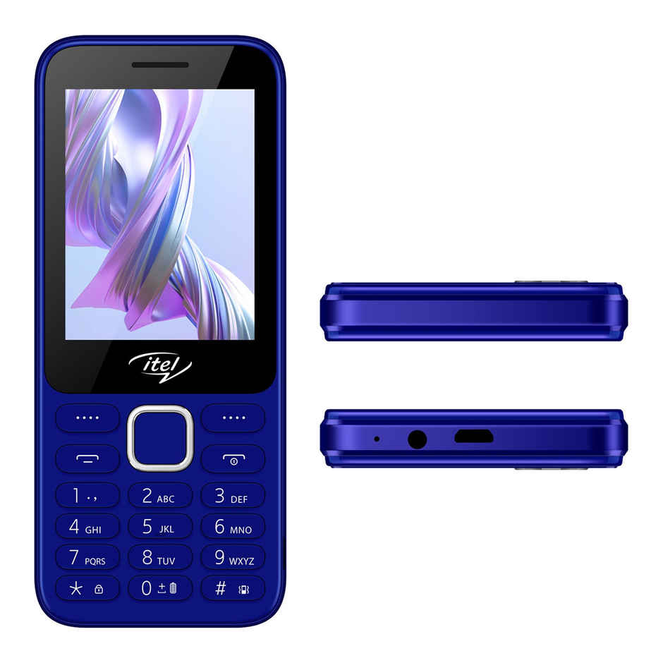 itel It5330 Keypad Mobile | 2.8" Display | 1900 mAh Battery | Glass Back Design | Blue