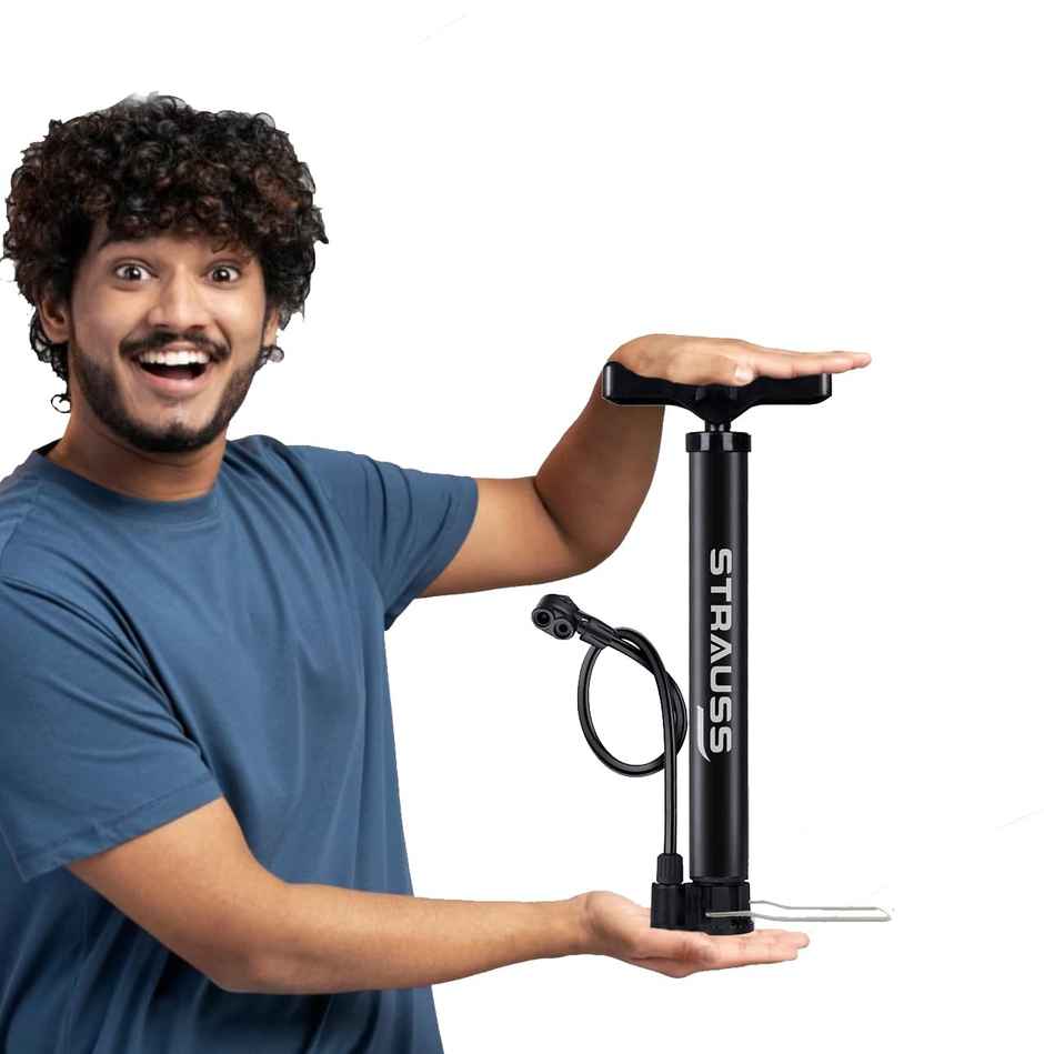 Strauss Bicycle Air Pump, (Black)