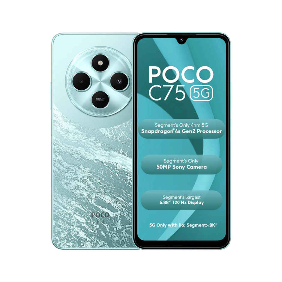 POCO C75 5G Aqua Bliss, 128 GB 4 GB RAM