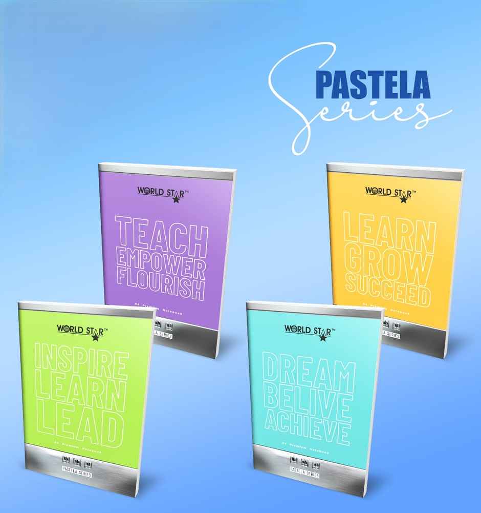 ABK A4 Long Book | 21 x 29.66 cms | Ruled | 140 Pages | Set Of 6