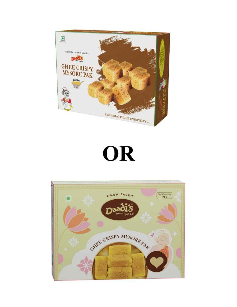 Daadi's Ghee Crispy Mysore Pak Combo
