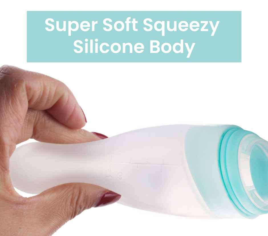 R for Rabbit Premium First Feed Baby Feeding Spoon (Blue)