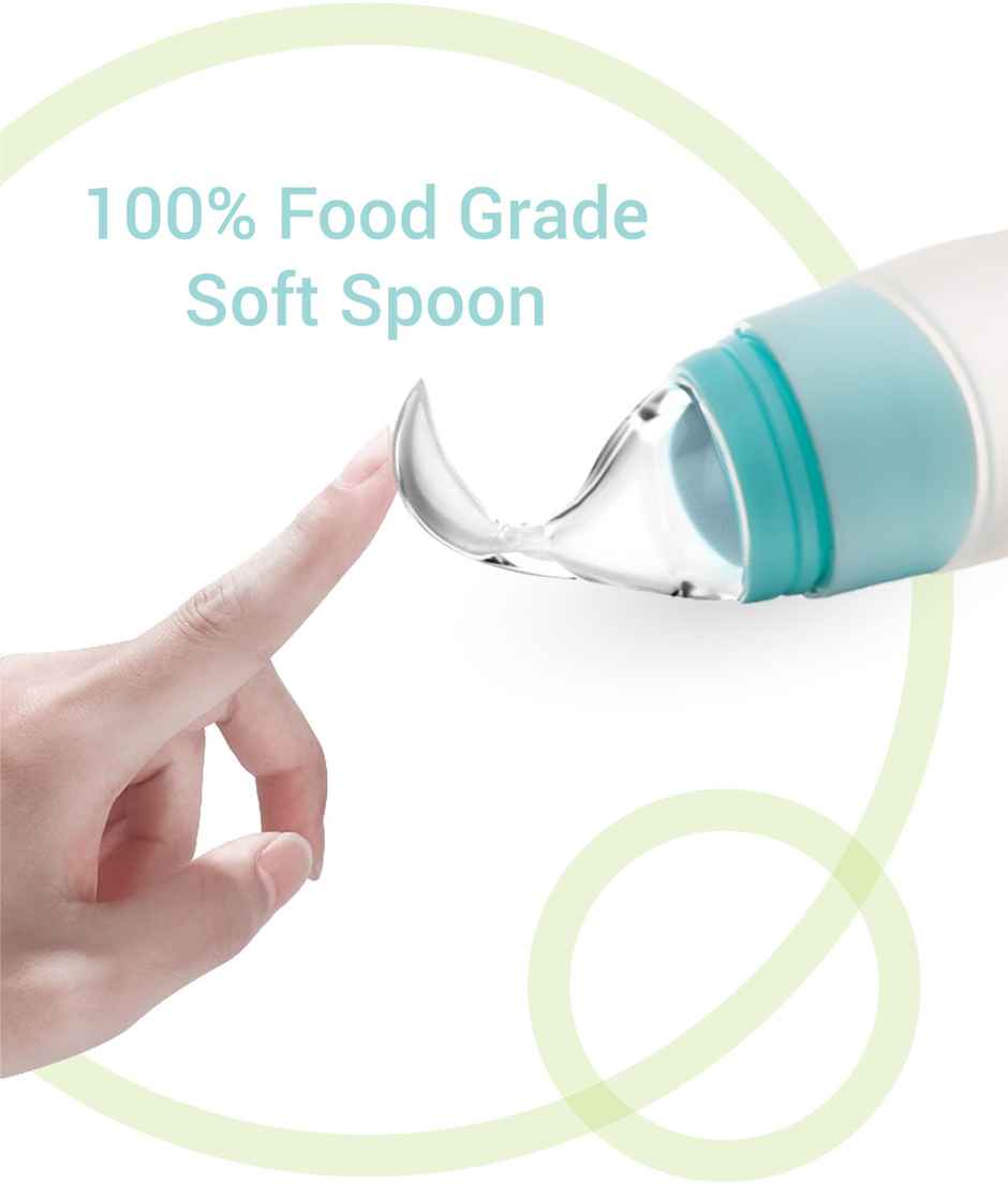 R for Rabbit Premium First Feed Baby Feeding Spoon (Blue)