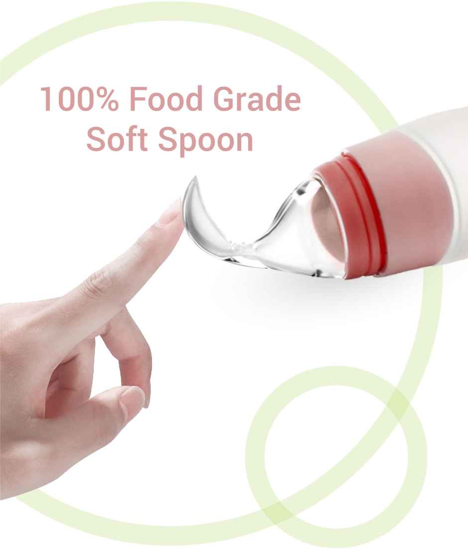 R for Rabbit Premium First Feed Baby Feeding Spoon (Pink)