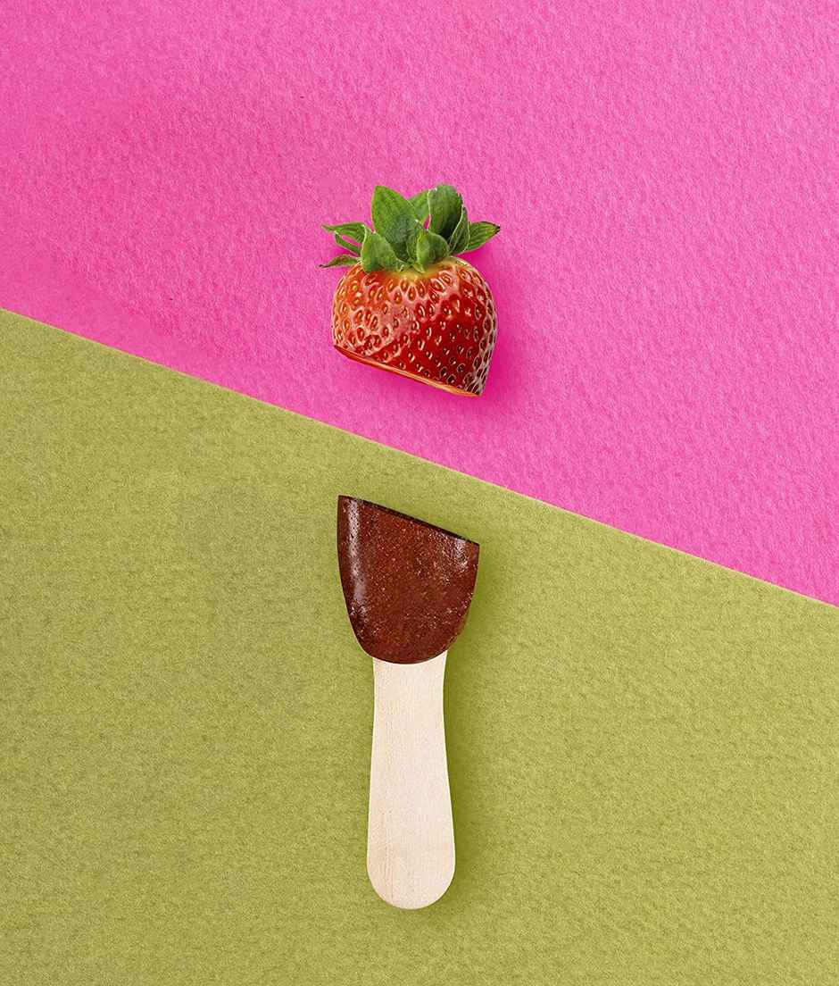 Go Desi Desi POPz Kidz Strawberry POPz Candy Lollipop For kids Pack Of 10