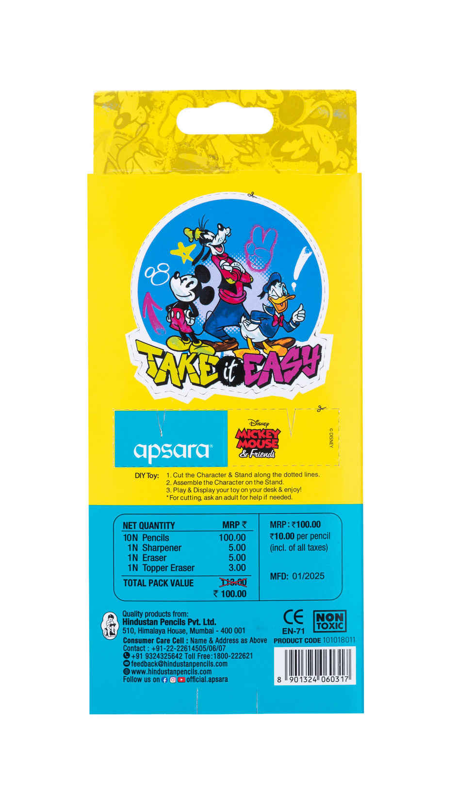 Apsara Disney Mickey Mouse Pencils | Extra Dark Pencils