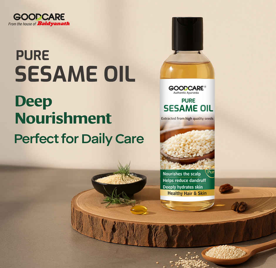 Goodcare 100% Sesame Oil | Pure Til Oil For Hair Skin and Body Nourishment