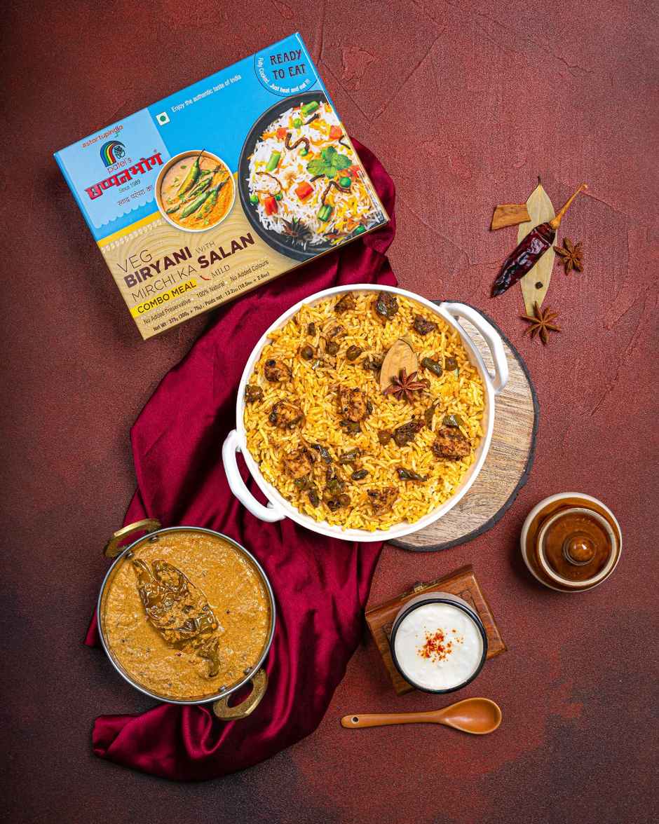 Chhapanbhog Veg Biryani with Mirchi ka Salan