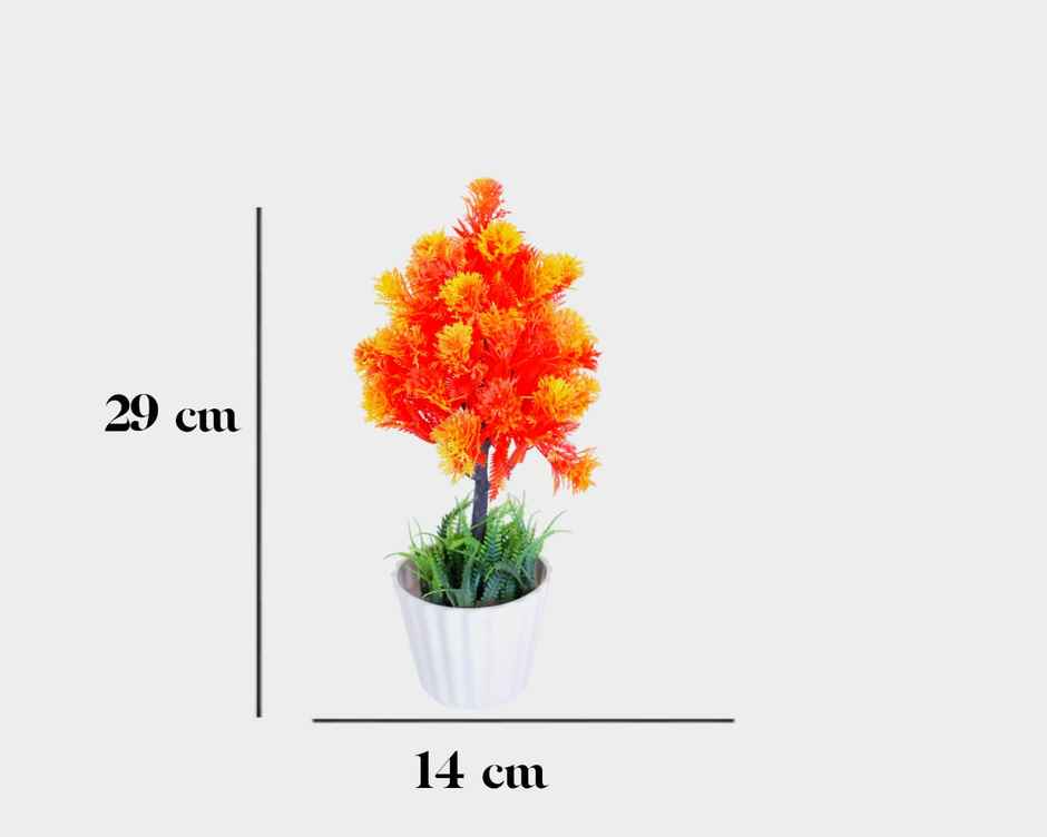 BAY6 Artificial Bonsai Fern Flower with Pot