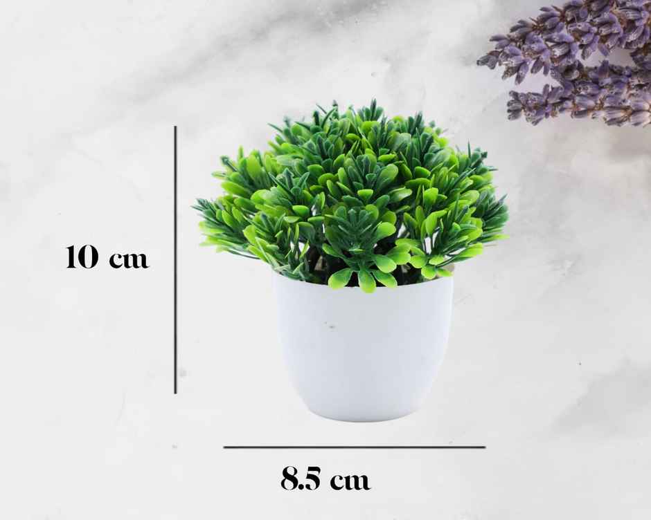 BAY6 Artificial Bonsai Green Plant with Pot