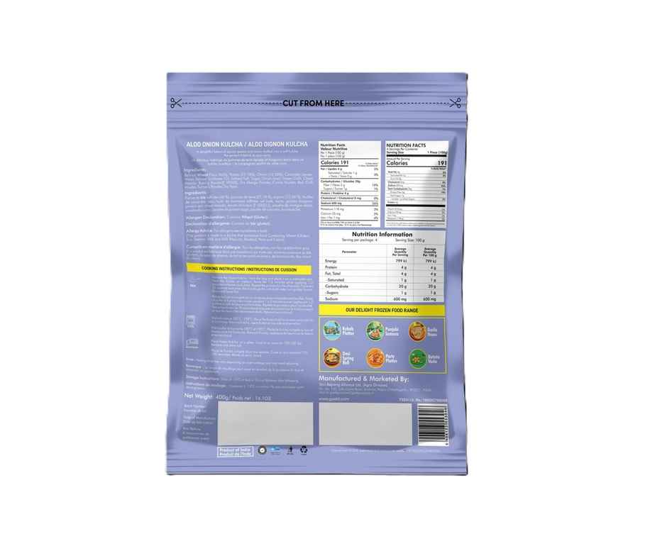 Goeld Aloo Onion Kulcha