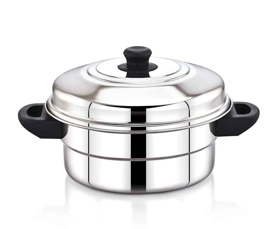 Bombay Kookware Idly Steamer | 2 Plate | Induction Compatible