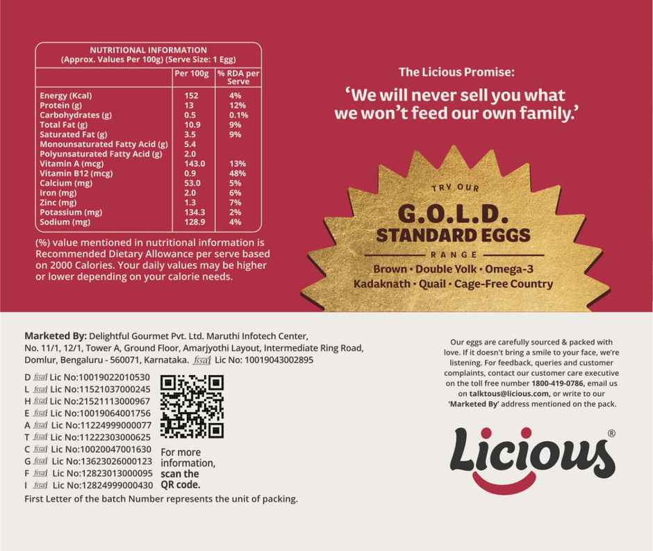 Licious Classic Eggs