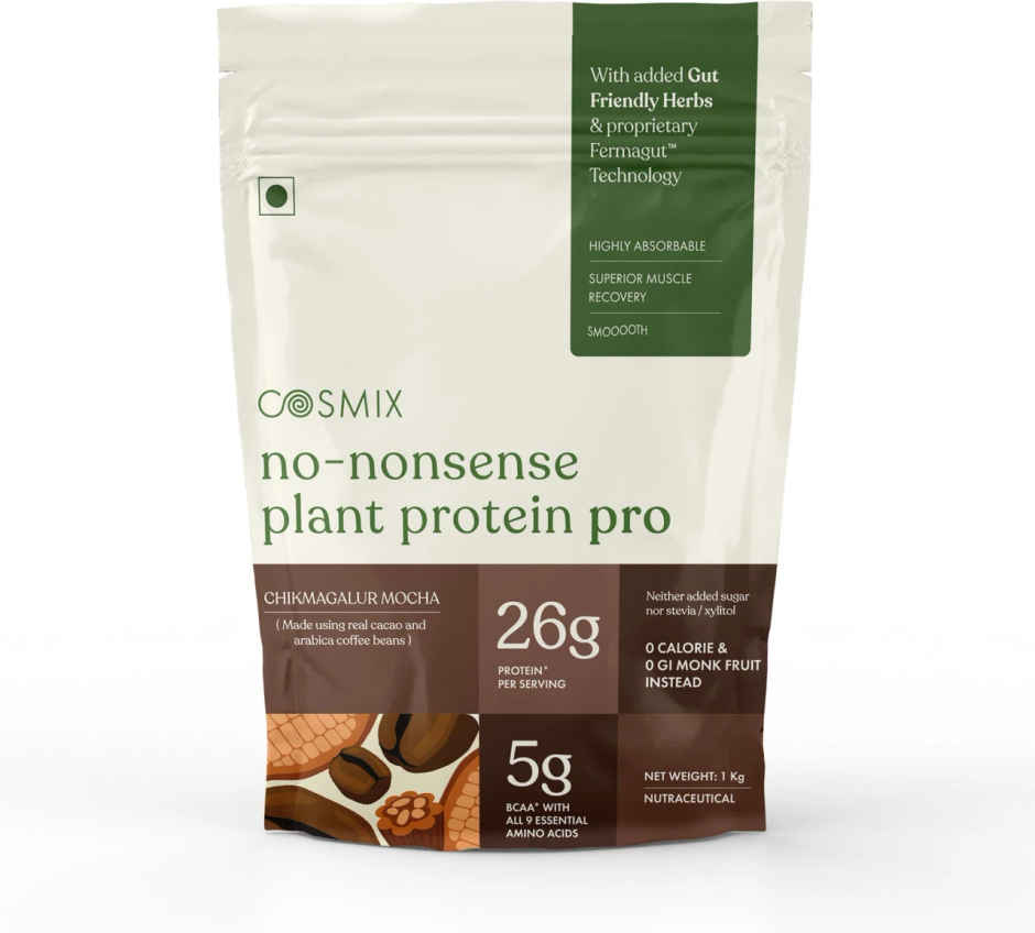 Cosmix No-Nonsense Pro Plant Protein Chikmagalur Mocha, 26g Protein