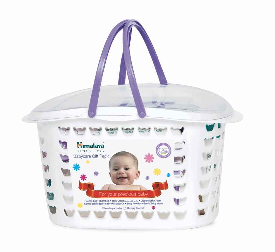 Happy Baby Gift Basket 7pcs with Newborn Baby Essentials