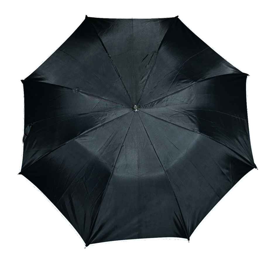 Citizen 2 Fold 24.5 Inch Black silver Umbrella with Reflective Piping