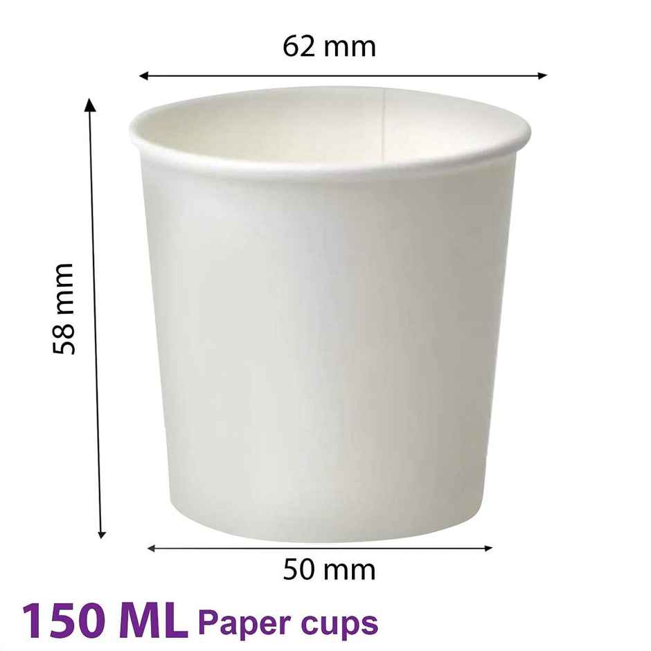 Disposable Paper Glass | 150 ml | Pack of 50 | Tempware