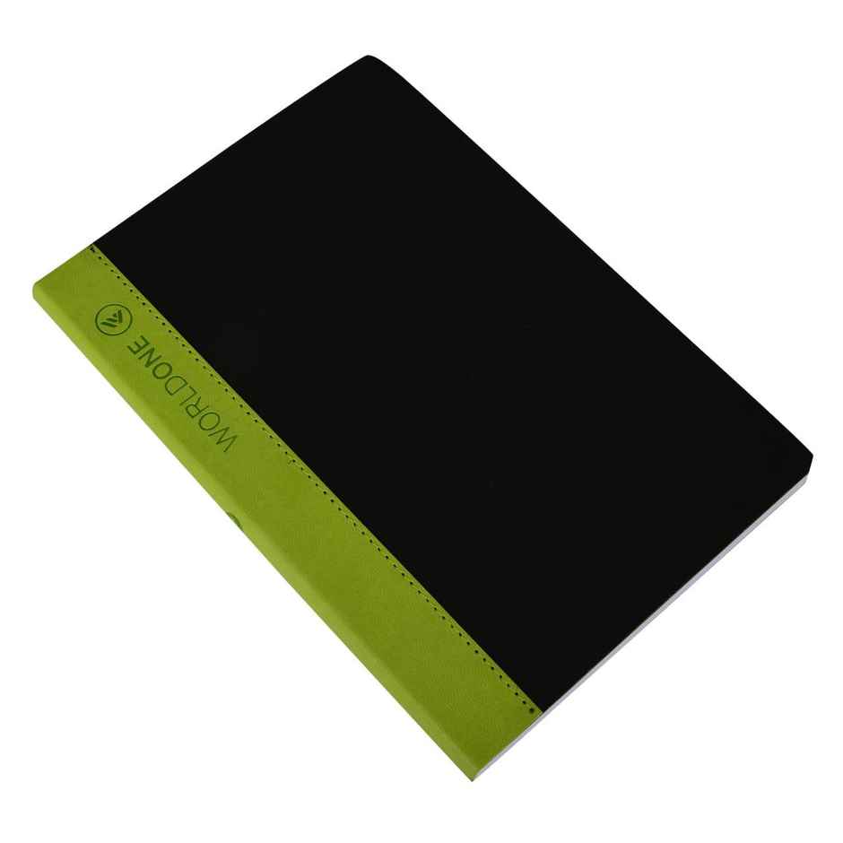 Worldone B5 Size Ruled Single Line Pu Executive Notebook (Olive Green, 224 Pages 14 x 22 cm)