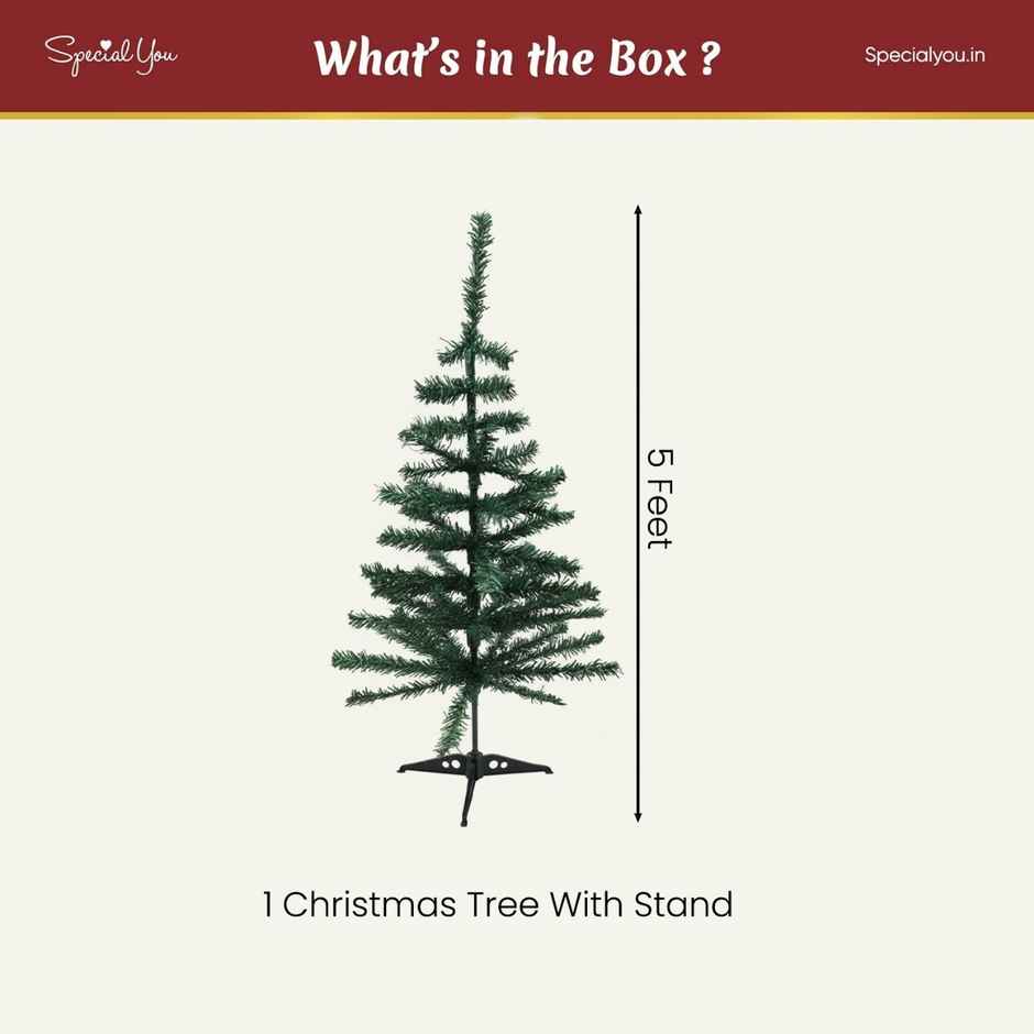Artificial Christmas Tree | 5 ft | Ideal for Home, Office & Party Decor | Special You