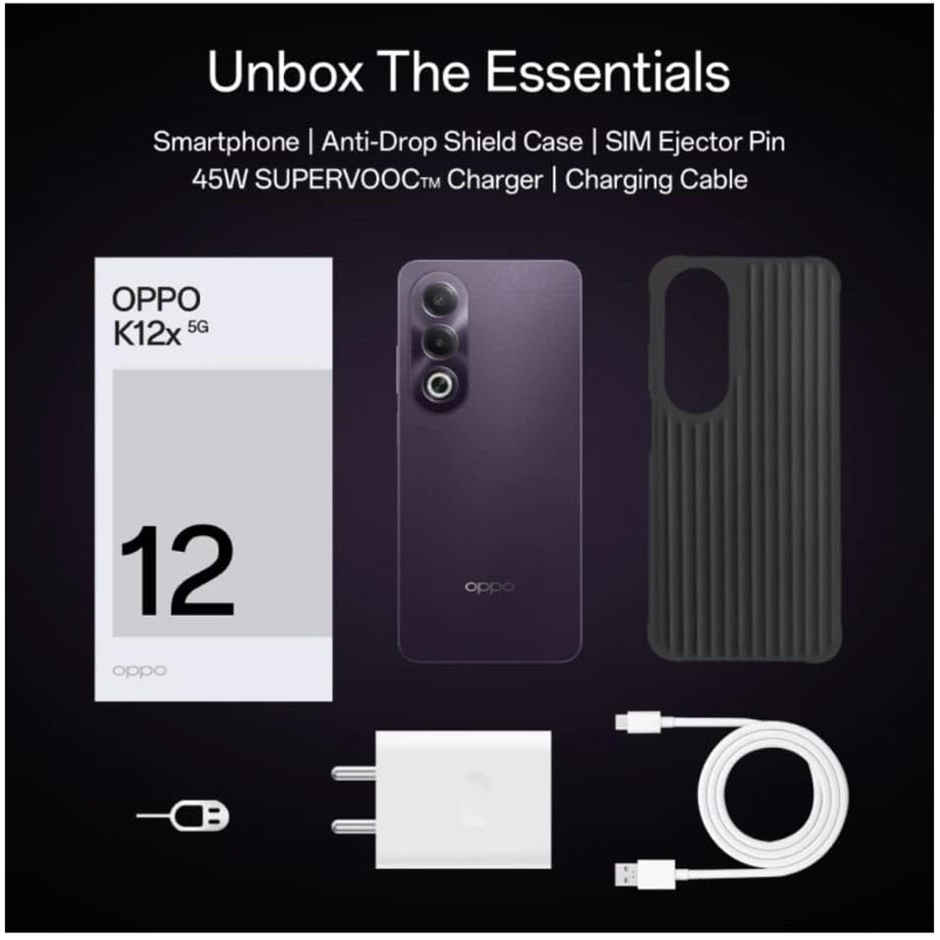 Oppo K12X 5G | 6GB | 128GB | Midnight Violet