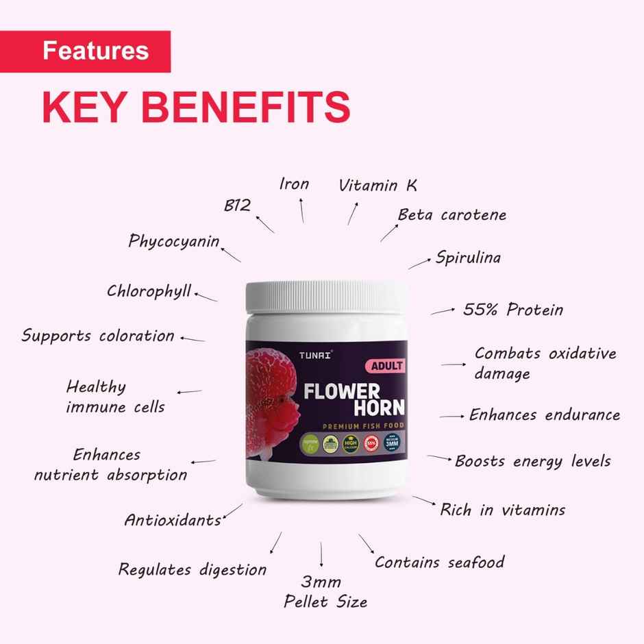Tunai Flowerhorn Fish Food 3Mm