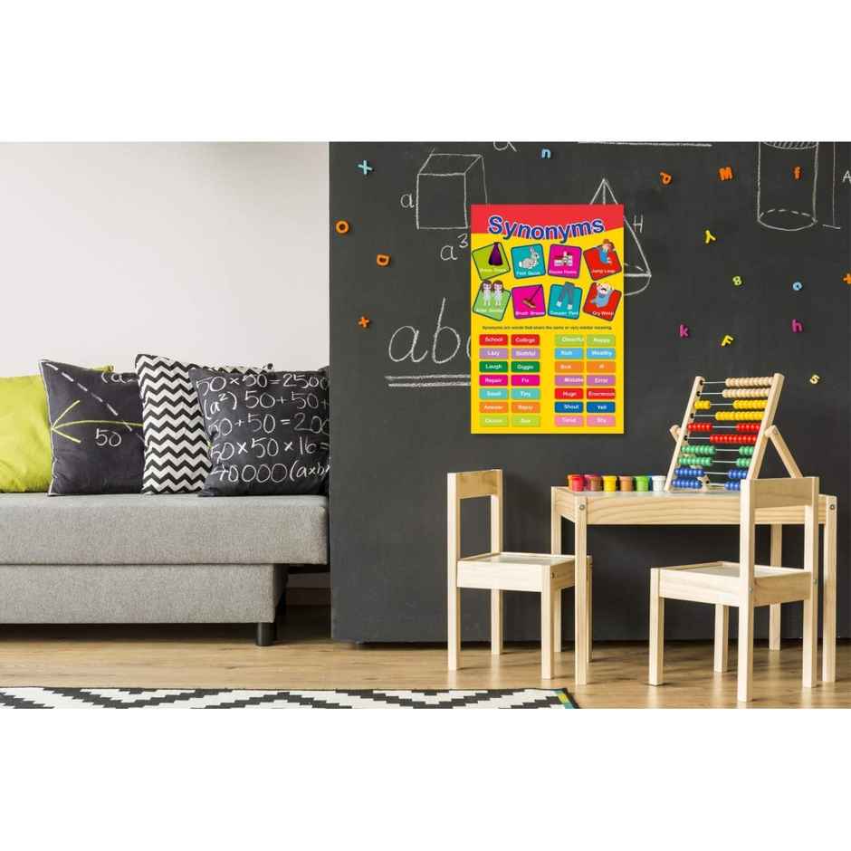 Paper Plane Design Kids Early Learning Educational Poster | Size 12 x 18 Inch | D6