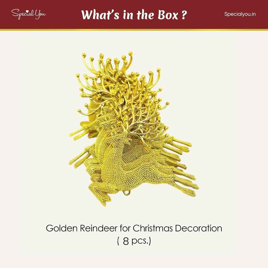 Golden Reindeer For Christmas Decoration | Special You