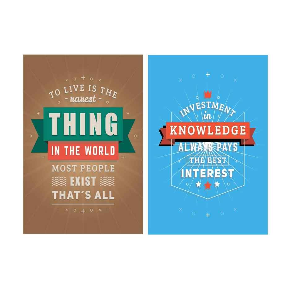 Paper Plane Design Wall Posters For Office Decor | Set of 10 | Size | 12 Inch x 18 Inch | D79