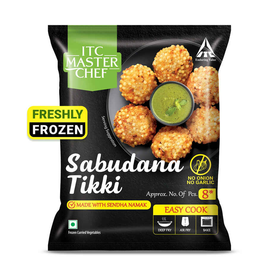 ITC Master Chef Sabudana Tikki | No Onion | No Garlic | 8 pieces