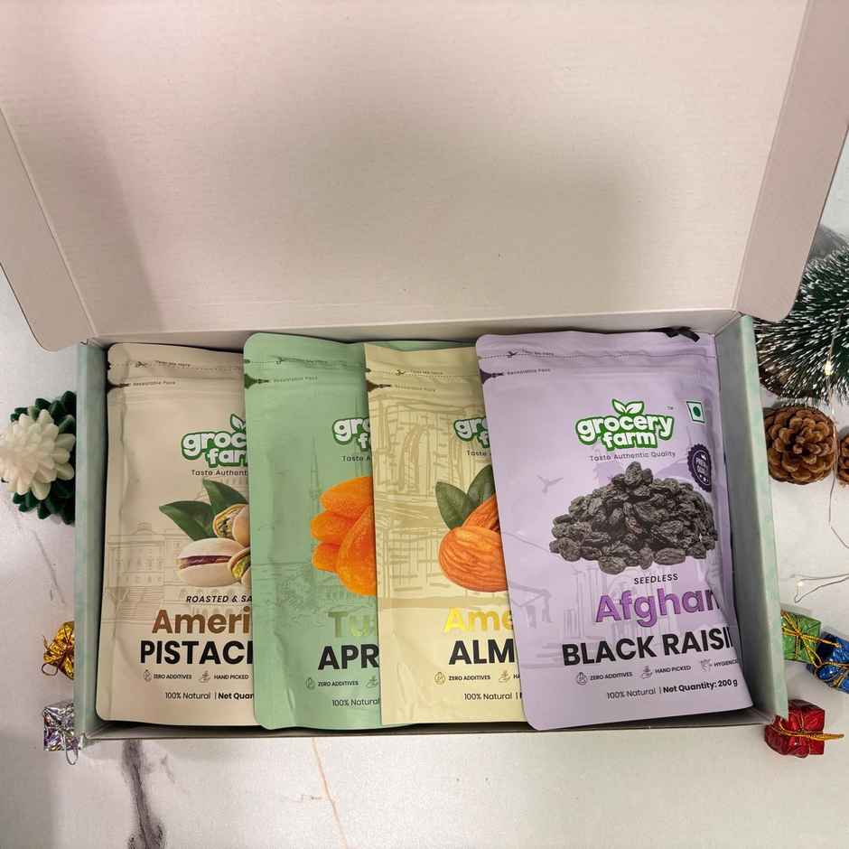Grocery Farm Elegance Of Time Of Premium Dry Fruits Gift Box