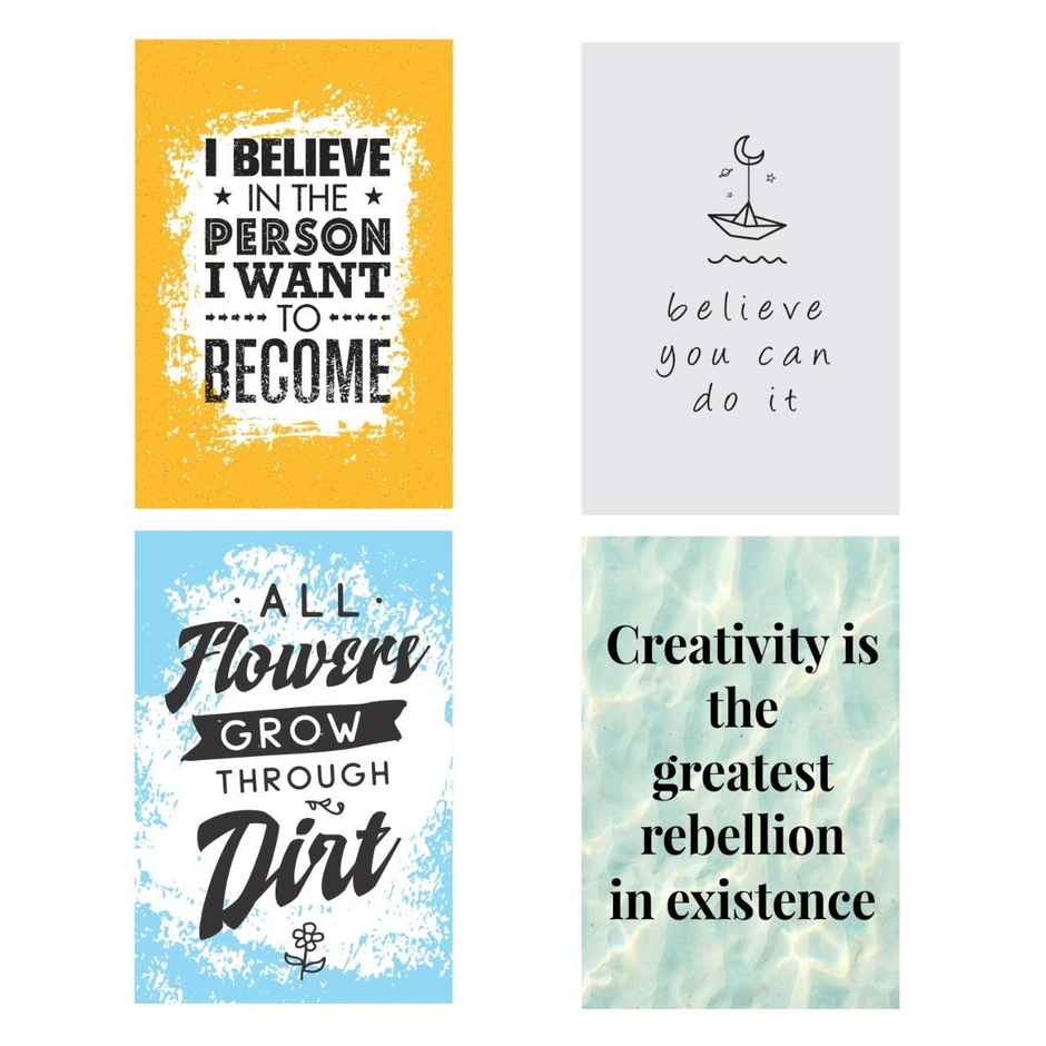 Paper Plane Design Wall Posters For Office Decor | Set of 10 | Size | 12 Inch x 18 Inch | D72