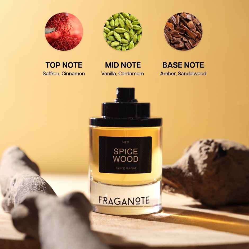 Fraganote Spice Wood Unisex Eau De Perfume | Perfume for Him & Her