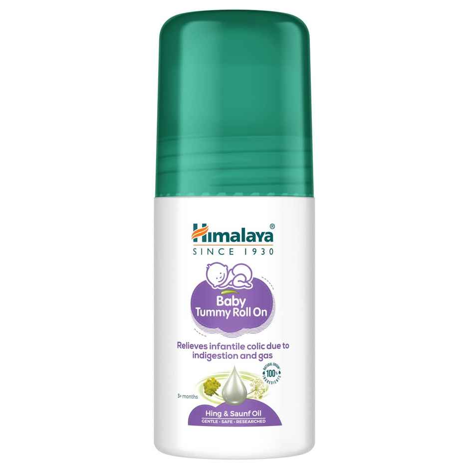 Himalaya Baby Tummy Roll On (40Ml) With 5 Natural Oils Including Hing Oil Saunf Oil Cardamom Oil