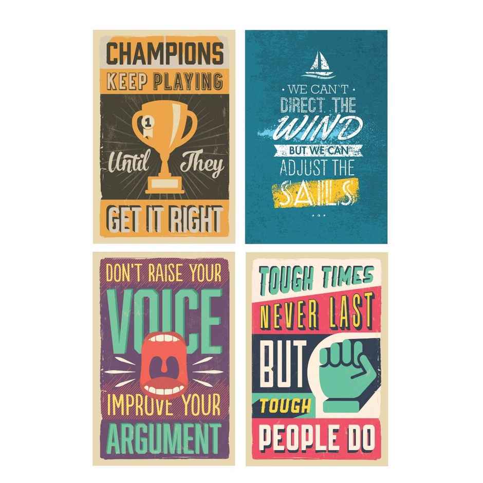 Paper Plane Design Wall Posters For Office Decor | Set of 10 | Size | 12 Inch x 18 Inch | D79