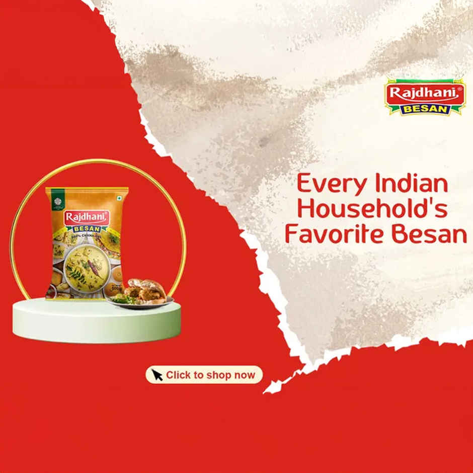 Rajdhani Besan(500gms) & Tata Tea Gold(250gms) Combo