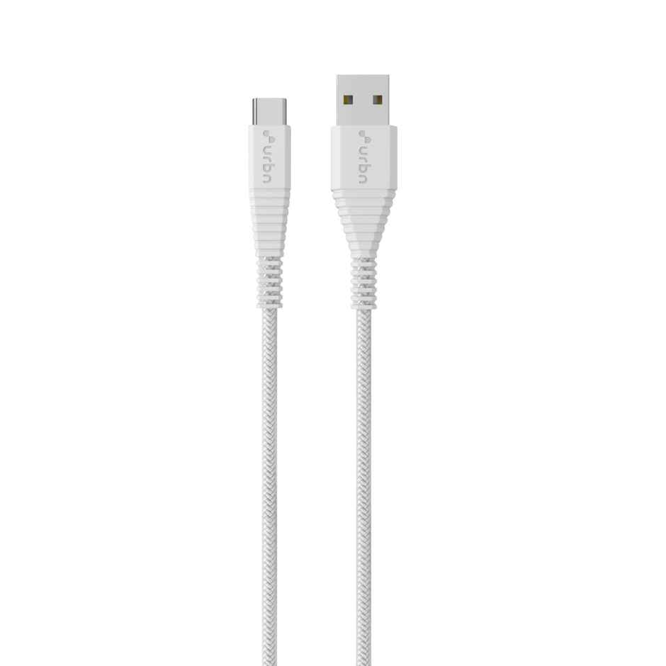URBN USB Type-C 3.4A Fast Charging Cable (5ft) - White