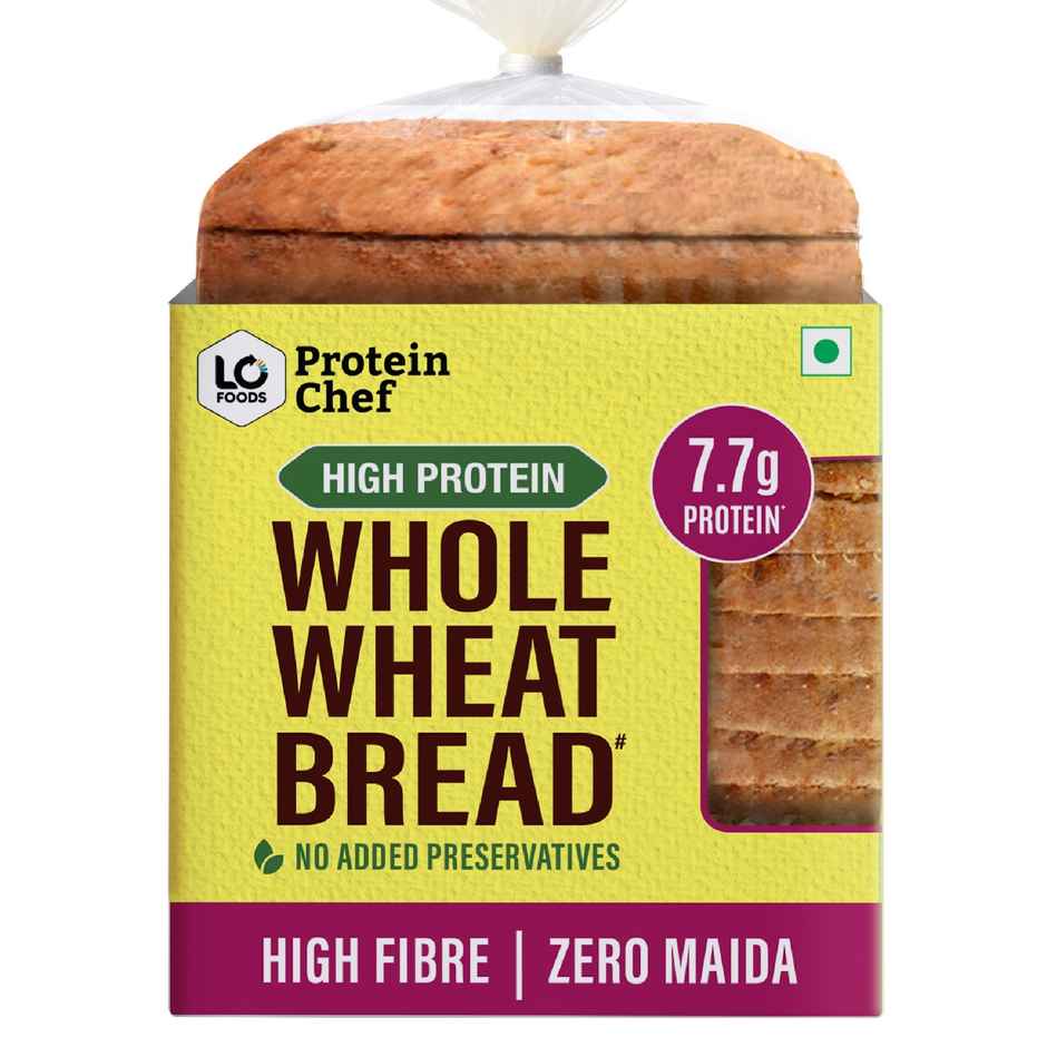 Protein Chef Whole Wheat Bread ( High Protein / Zero Maida / Atta Bread)