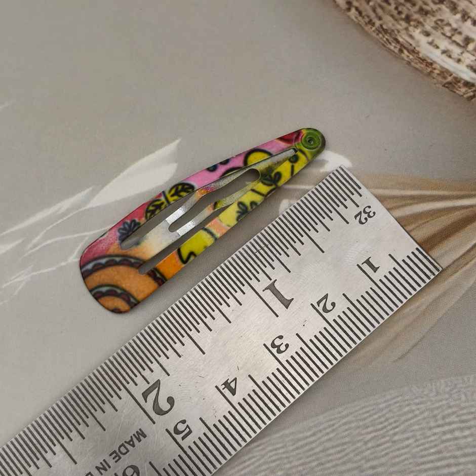 The Opal Factory Printed Tic Tac Pinsfor Girls and Women | Multicolor