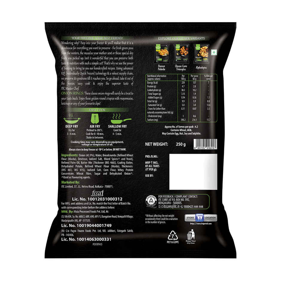 ITC Master Chef Crispy Onion Rings | 15 pieces