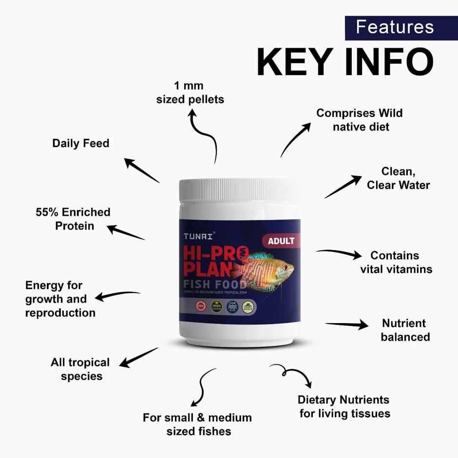 Tunai Hi-Pro Plan Fish Food 1Mm