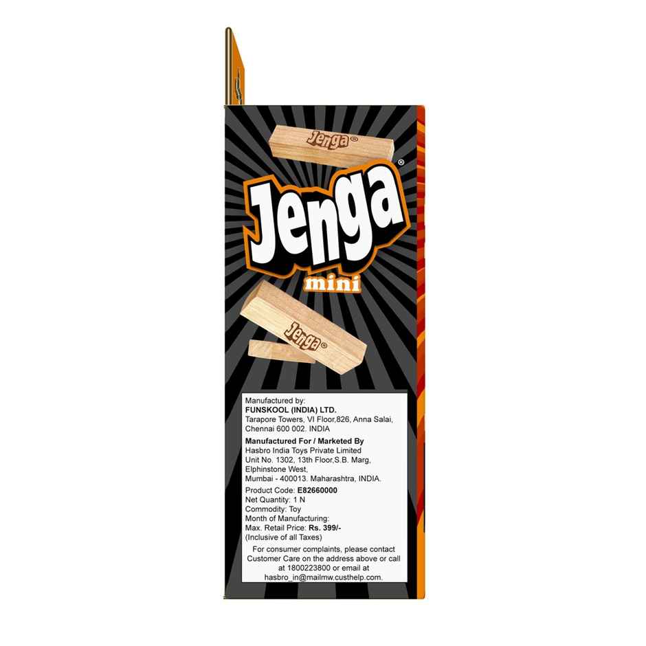 Hasbro Gaming Jenga Mini Pocket Size Classic Stacking Game