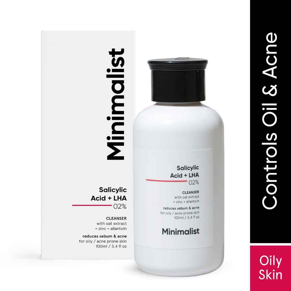 Minimalist Anti-Acne 02% Salicylic Acid + LHA Face Cleanser Face Wash | Combo