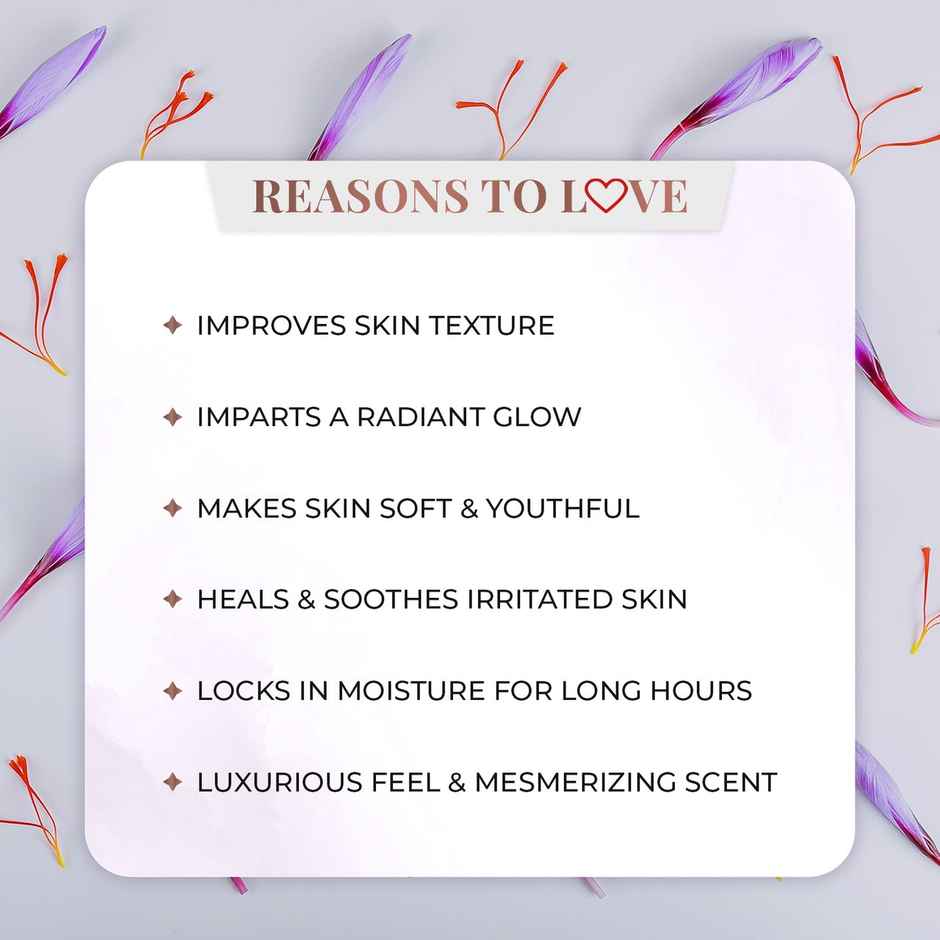 Just Herbs Ultra Hydrating Body Milk With Saffron & Malai Unisex