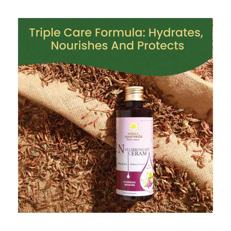 Kerala Ayurveda Neelibhringadi Hair Oil |Added Bhringraj, Amla for Hairfall Control & Hair Growth