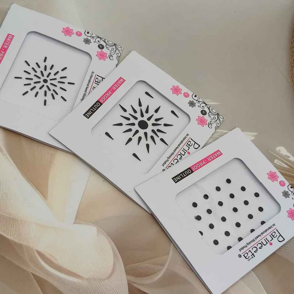 The Opal Factory | Round Tilak and Stick Waterproof Bindi | Black