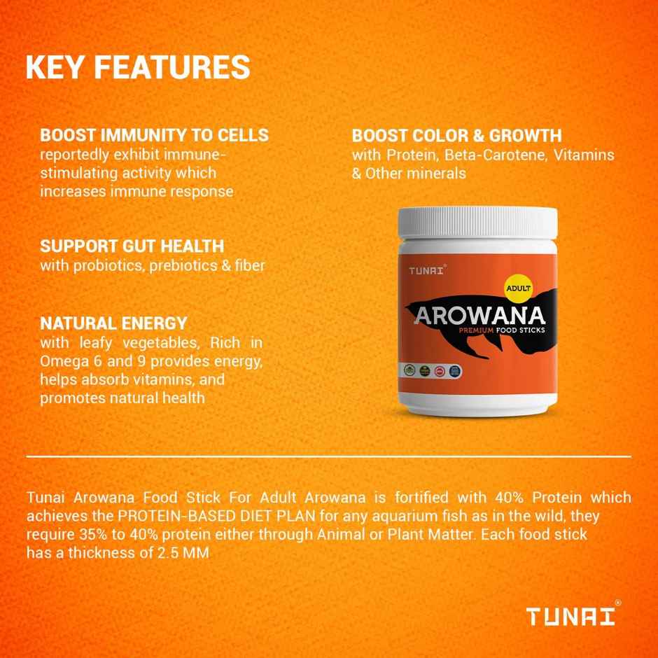Tunai Arowana Food Sticks For Adults