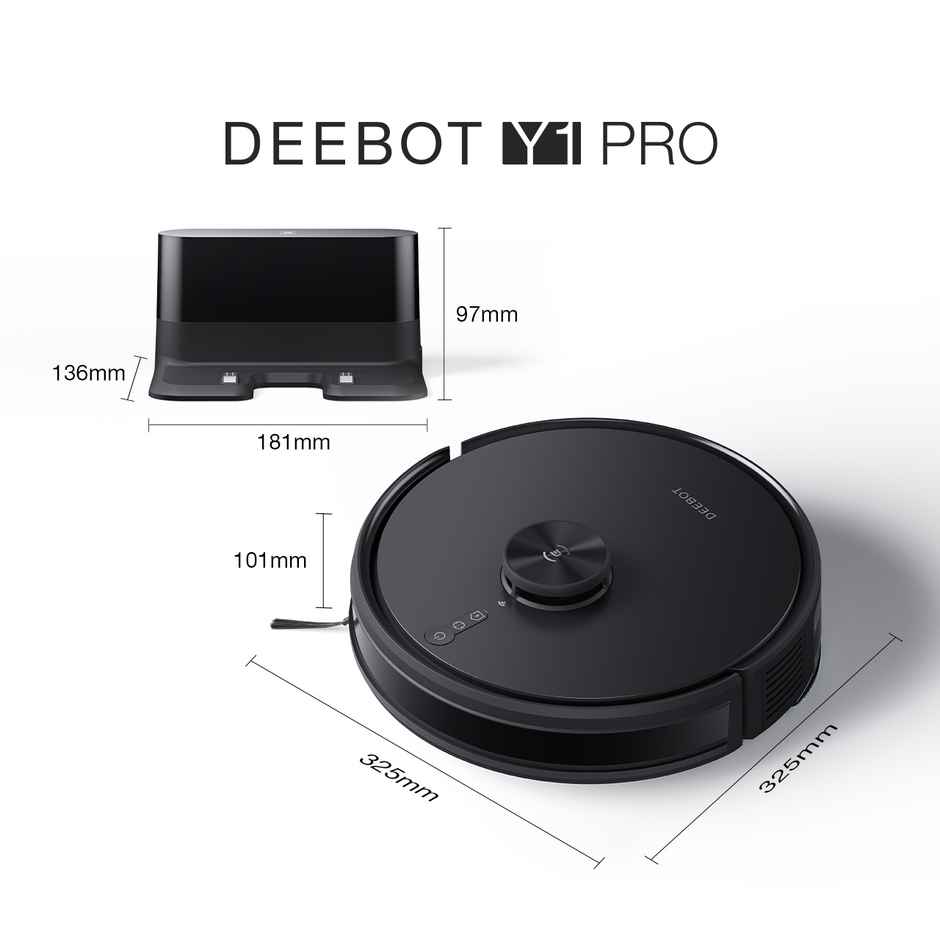Ecovacs Y1 Pro 2-In-1 Robot Vacuum Cleaner
