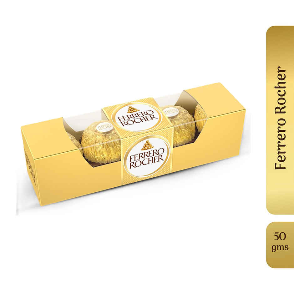 Bella Vita Organic Ceo Man Eau De Parfum For Men Long-Lasting Hints Of Lemon And Sugar (100ml) & Ferrero Rocher Gift Pack (50g) Combo 