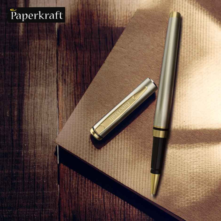 Paperkraft Beethoven Ceramic Roller Ball Pen (Blue) Pack Of 1 (Gold) - 4030155