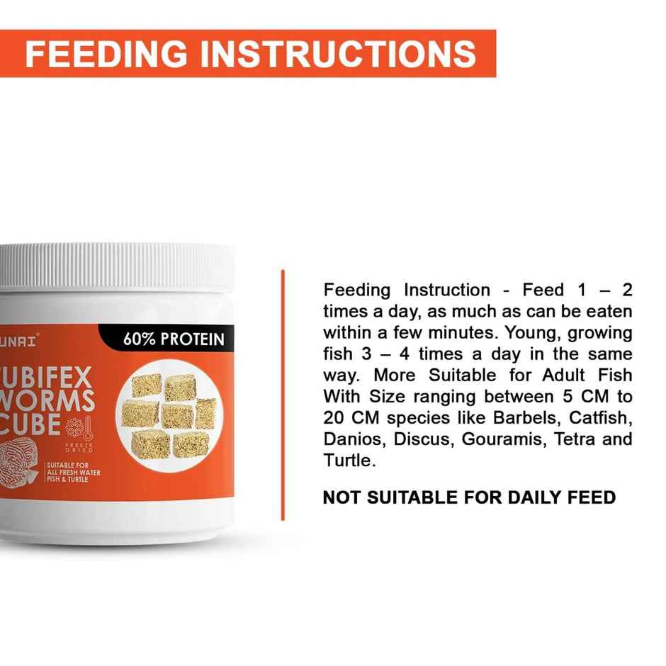 Tunai Freeze Dried Tubifex Worms